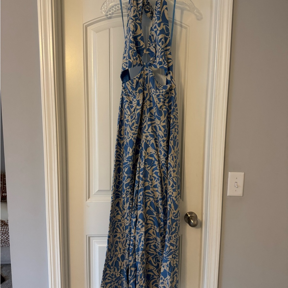Free People Floral Blue Jumpsuit - Size S - NWT - Picture 3 of 6